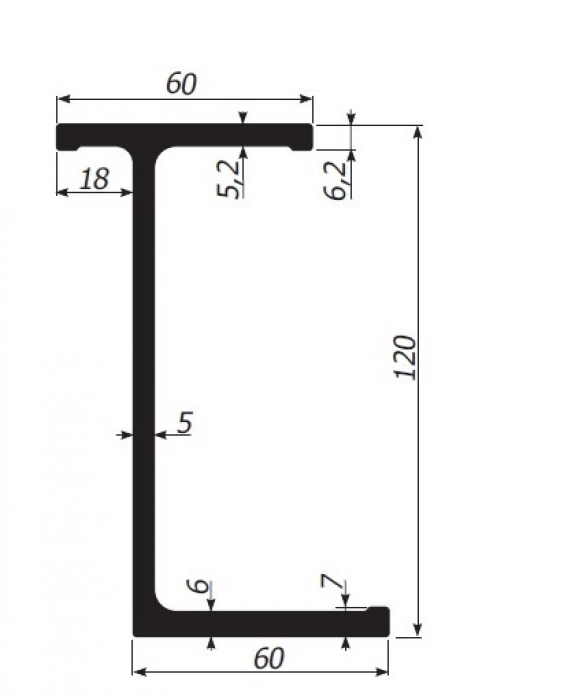EXTENTION FRAME SIDE-MEMBER PROFILE