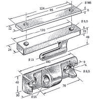 Bordwandscharnier l - 120 kpl