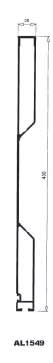 Profil aluminiowy burtowy h - 400