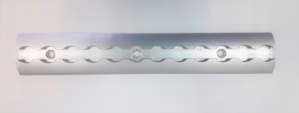 HALF-ROUND AIRLINE COMBI PROFILE 3000X42X10MM